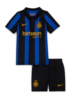Billige Fotballdrakt Inter Milan Replika Hjemmedraktsett Barn 2026-27 Kortermet (med bukser)